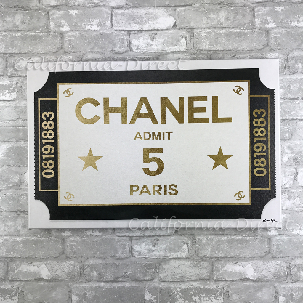 Oliver Gal 小さい 38x25cm Ticket Admit One Paris アート
