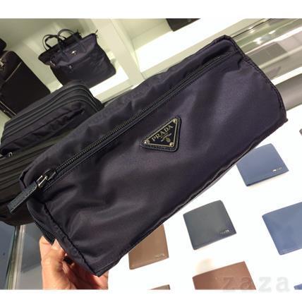 PRADA セール★ クラッチ×ポーチ★ネイビー