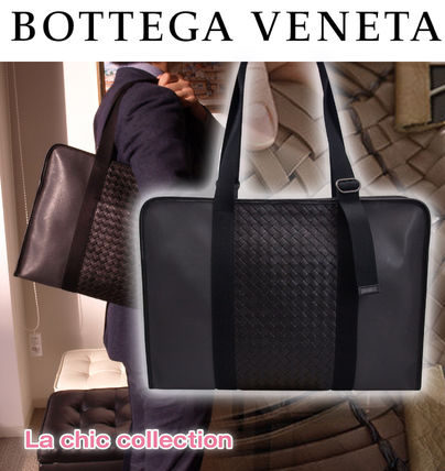 BOTTEGA VENETA Business & Briefcases Calfskin A4 2WAY Bi-color Plain Business & Briefcases