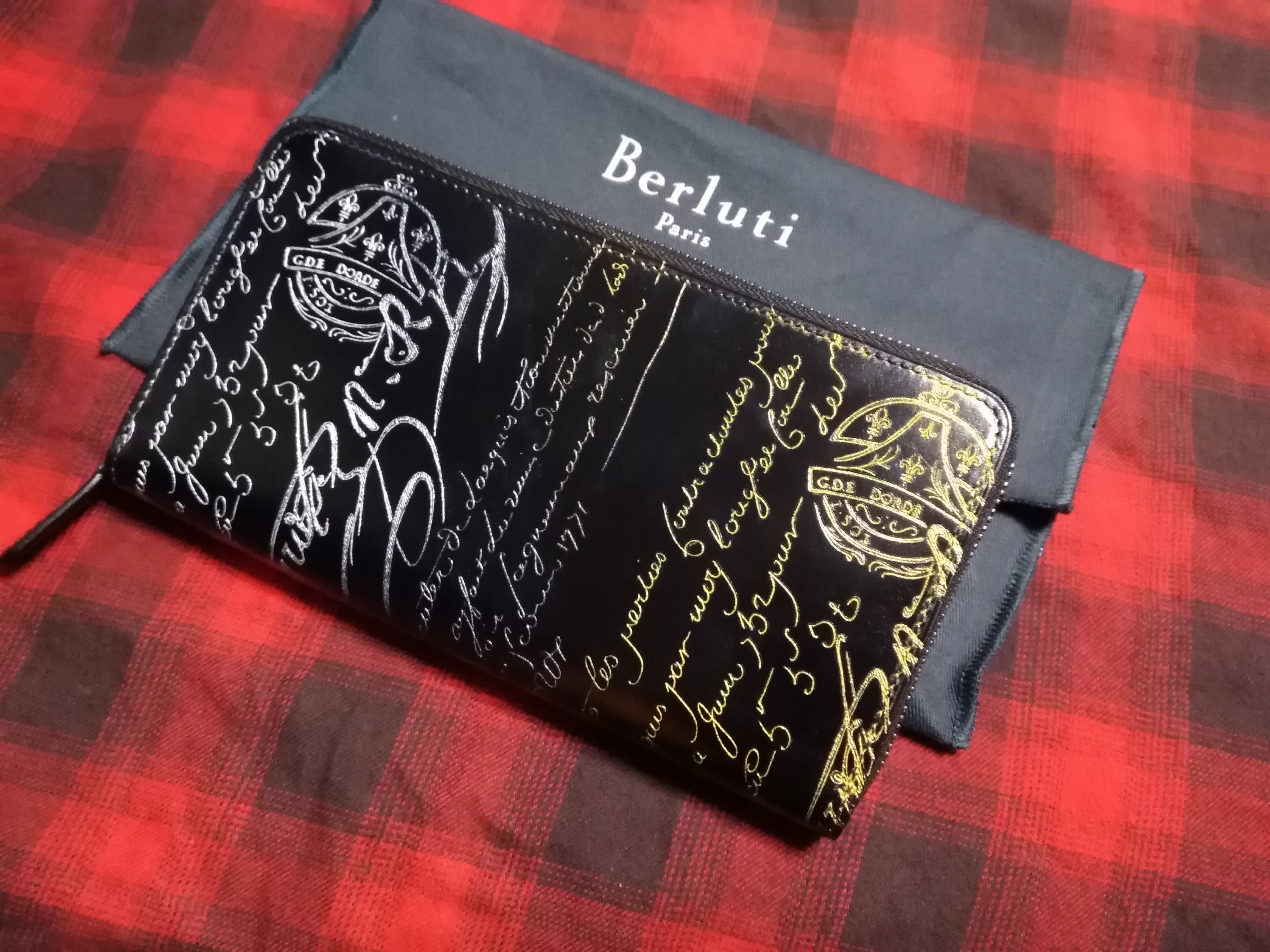 Wスタンプx金銀Wパティーヌ希少品!! ベルルッティ ITAUBA