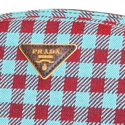 著名人にも人気 関税済国内発送 PRADA☆Jacouard Vichy Pochette 著名人にも人気 関税済国内発送 PRADA☆Jacouard Vichy Pochette