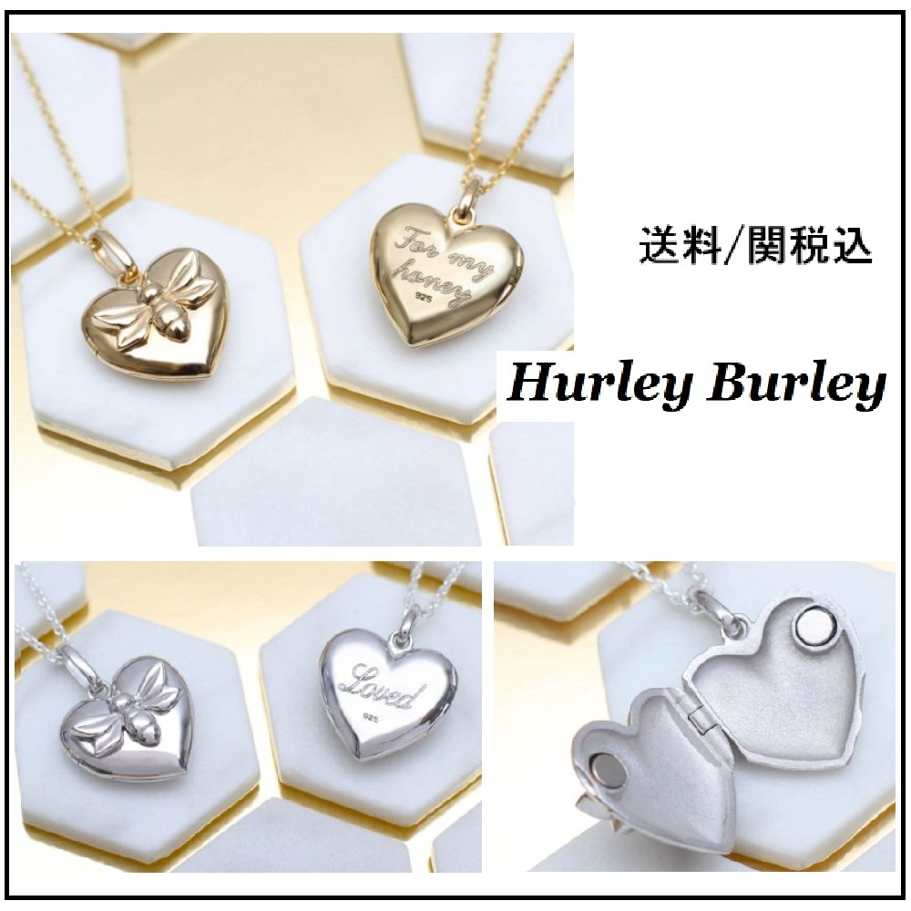 【HURLEY BURLEY】Bee Locket メッセージ刻印 みつばち 2色 ♪