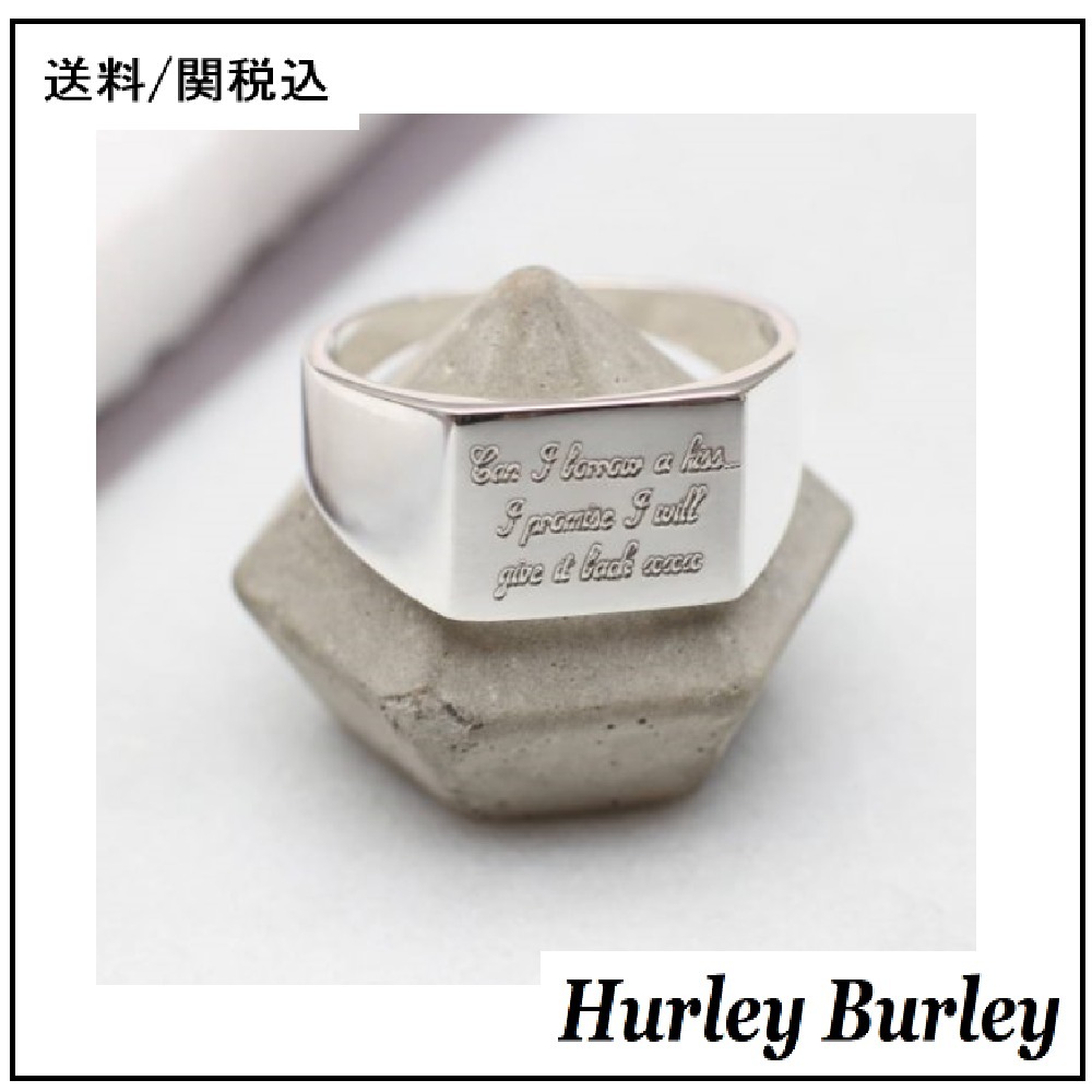 【HURLEY BURLEY】シルバー オリジナル メッセージ 刻印 リング