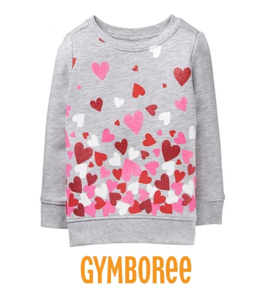 ★ジンボリー Gymboree★ グリッター ハート プルオーバー★