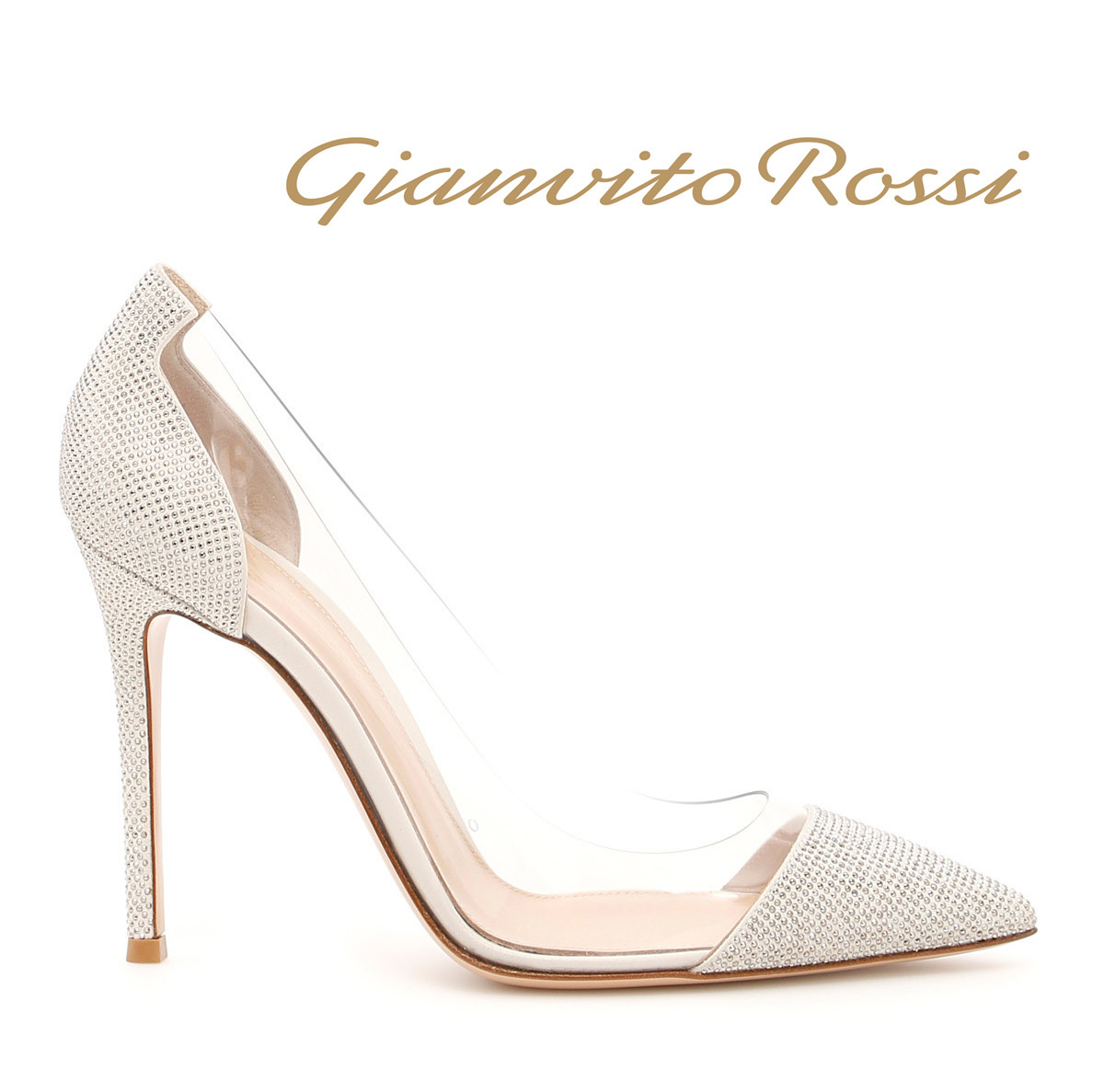Gianvito Rossi -PLEXI-【2018SS 新作スタッズ付パンプス】