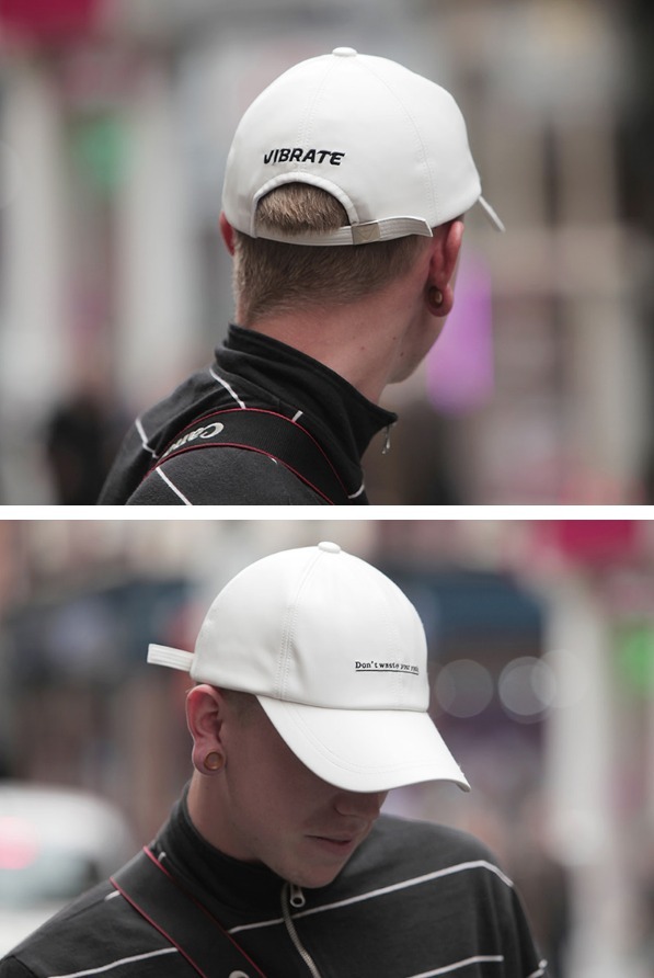韓国の人気【VIBRATE】☆ D.W.Y.Y LEATHER BALL CAP 3色 キャップ