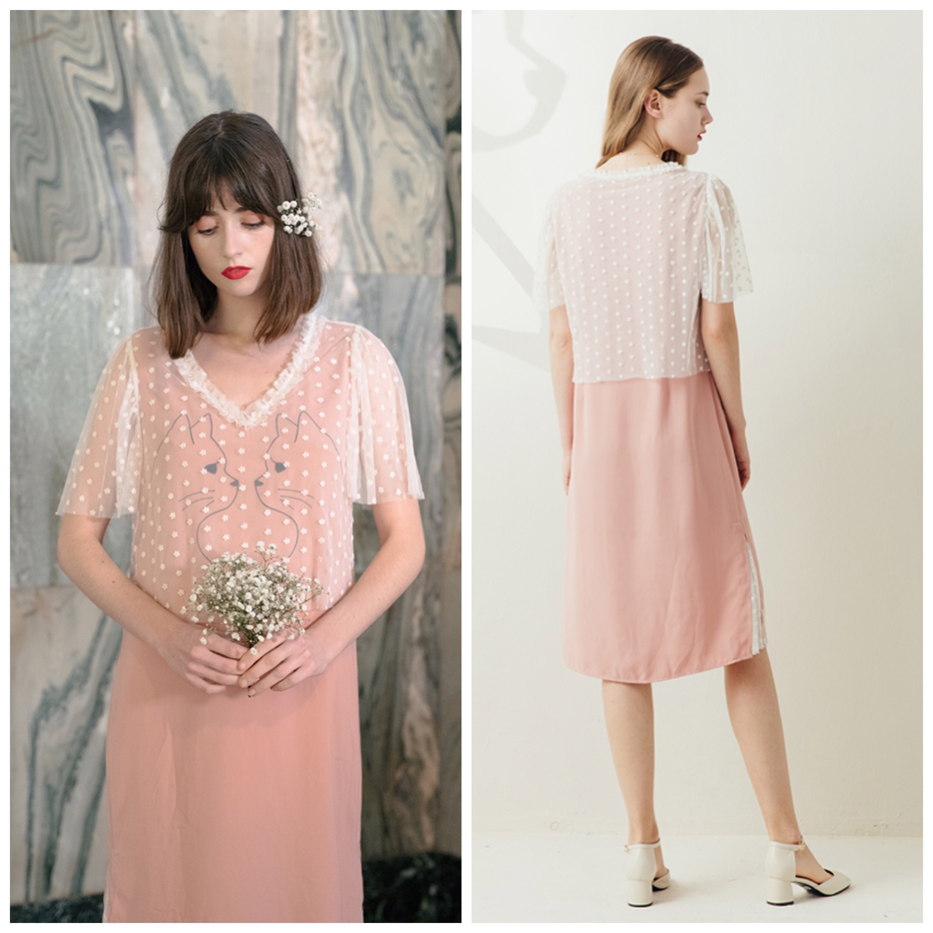 Taylor愛用ブランド♪Kissy Kitty Dress*レースベールワンピース