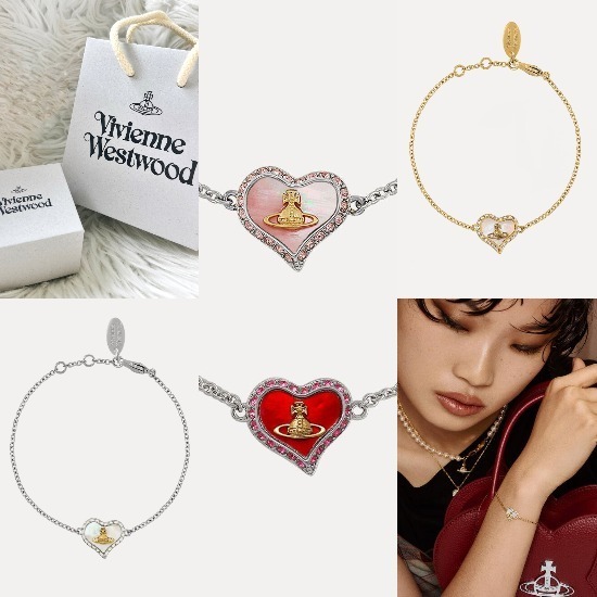 ◆VivienneWestwood◆シェルハートxオーブ♪Petra Bracelet
