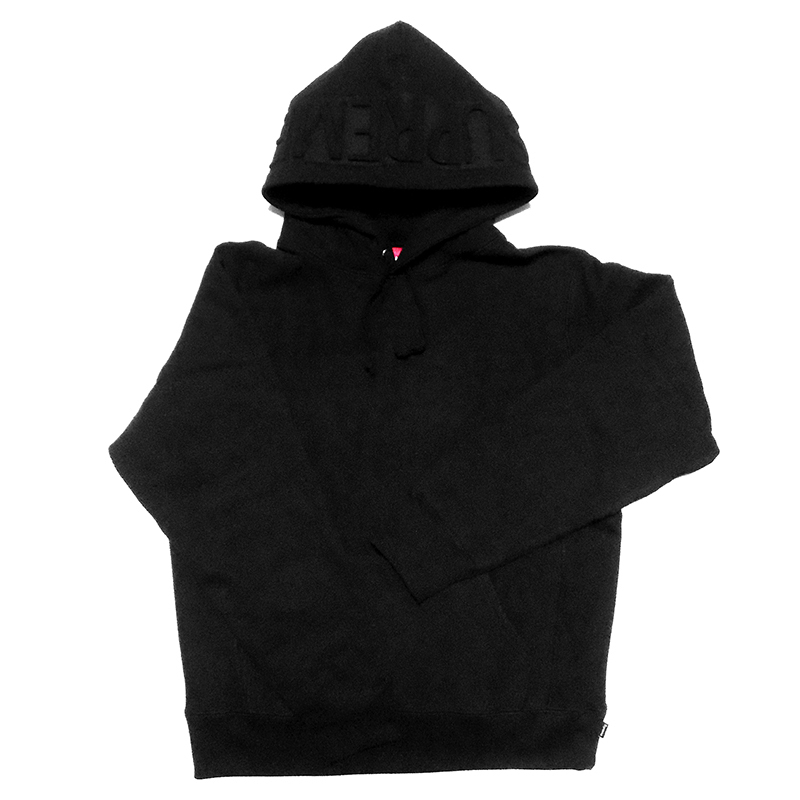 【Supreme】EMBOSSED LOGO HOODED SWEATSHIRT M【FW17SW27】