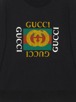 Shop GUCCI Oversize Sweatshirt With Gucci Logo (454585 X5J57 9541 Shop GUCCI Oversize Sweatshirt With Gucci Logo (454585 X5J57 9541