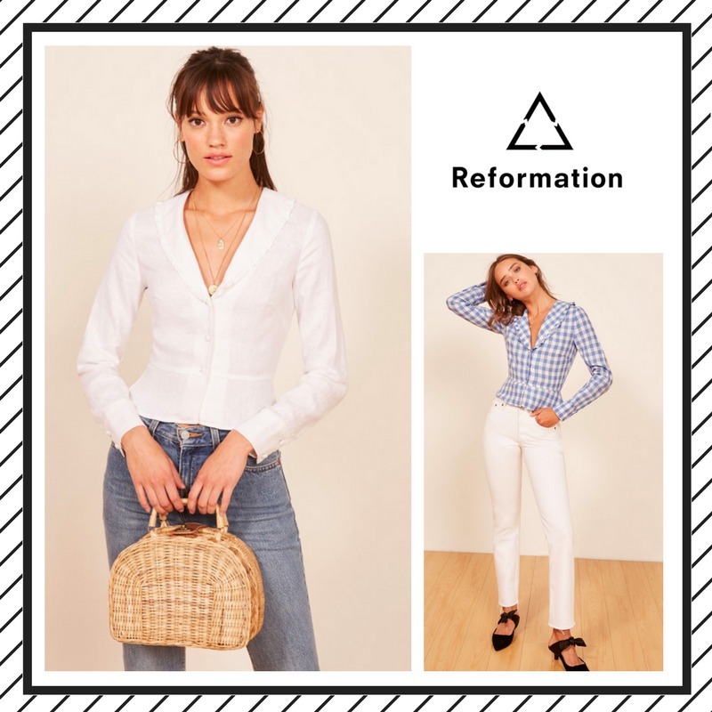 正規激安 日本未入荷★送料・追跡有★REFORMATION・ラッフル襟ブラウス ブラウス・シャツ 正規激安 日本未入荷★送料・追跡有★REFORMATION・ラッフル襟ブラウス ブラウス・シャツ
