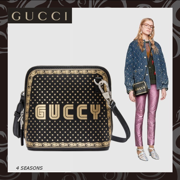 売切必至★Gucci GUCCY プリント ミニ ショルダーバッグ/送関込