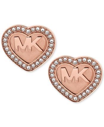 Michael Kors ピアス 【国内発送】Michael Kors MK ハート型 パヴェピアス(5)