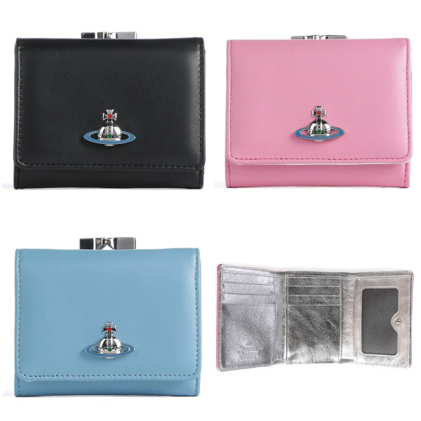 新作★Vivienne Westwood★人気!!NAPPA折りたたみ財布★ブラック