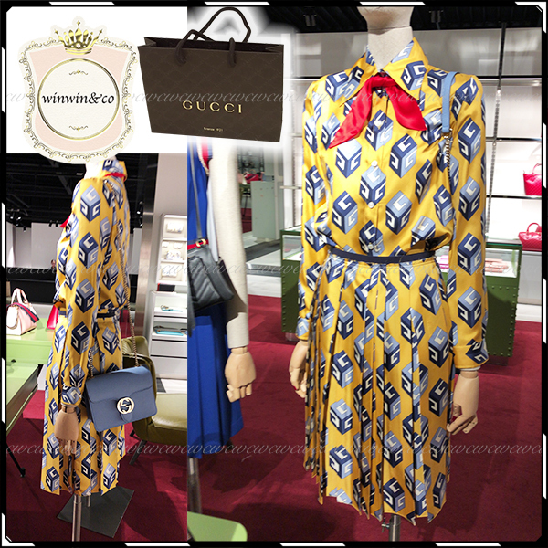 【早い者勝ち！GUCCI国内発】上品可愛い！ブラウスワンピース