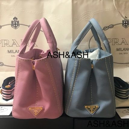 PRADA トートバッグ ♪ 国内発送 PRADA カナパ ALABASTRO ピンク  他多色 ♪(2)