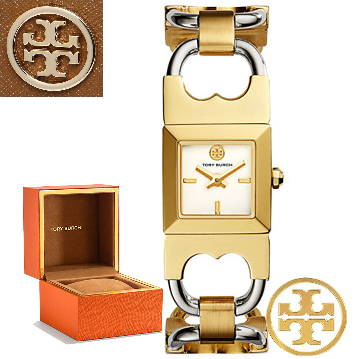 特別価格！ Tory Burch Double T Link 腕時計 TBW5401