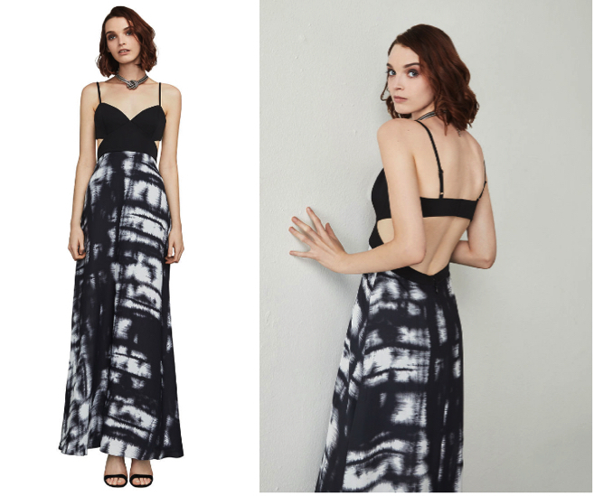 SALE☆BCBG MAXAZRIA タイダイ柄マキシ丈ワンピース