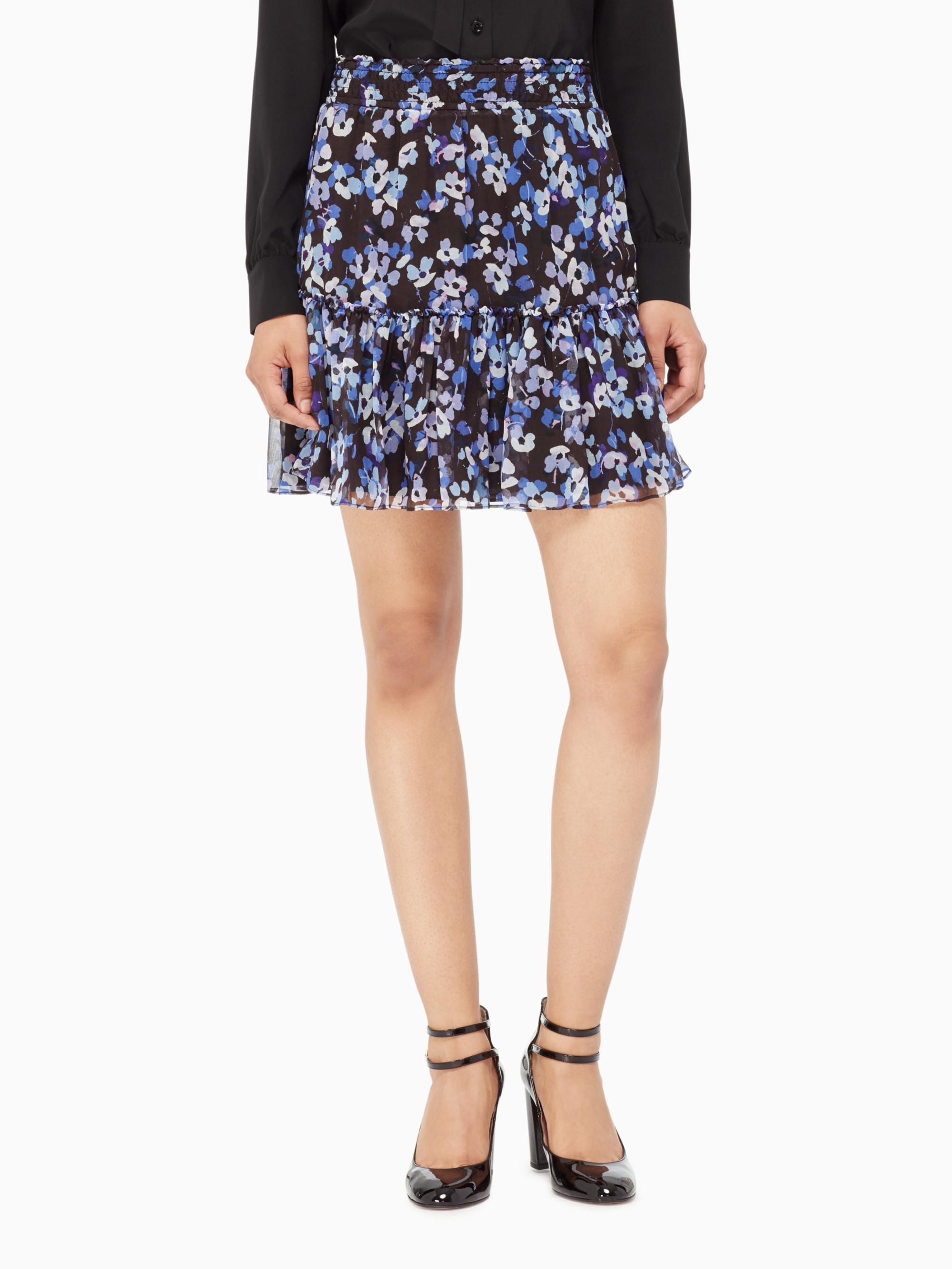 即発★KATE SPADE★素敵な hydrangea chiffon スカート