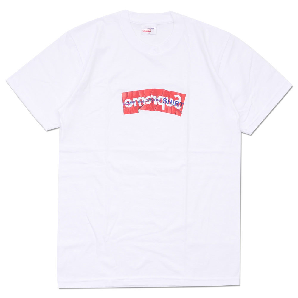 Supreme x COMME des GARCONS SHIRT SS17 Box Logo Tee 白