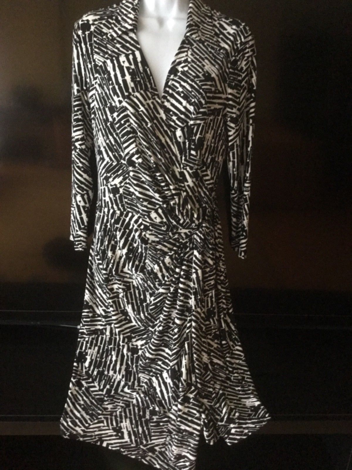 即発★LAUREN RALPH LAUREN★Geo Print Jersey ラップドレス
