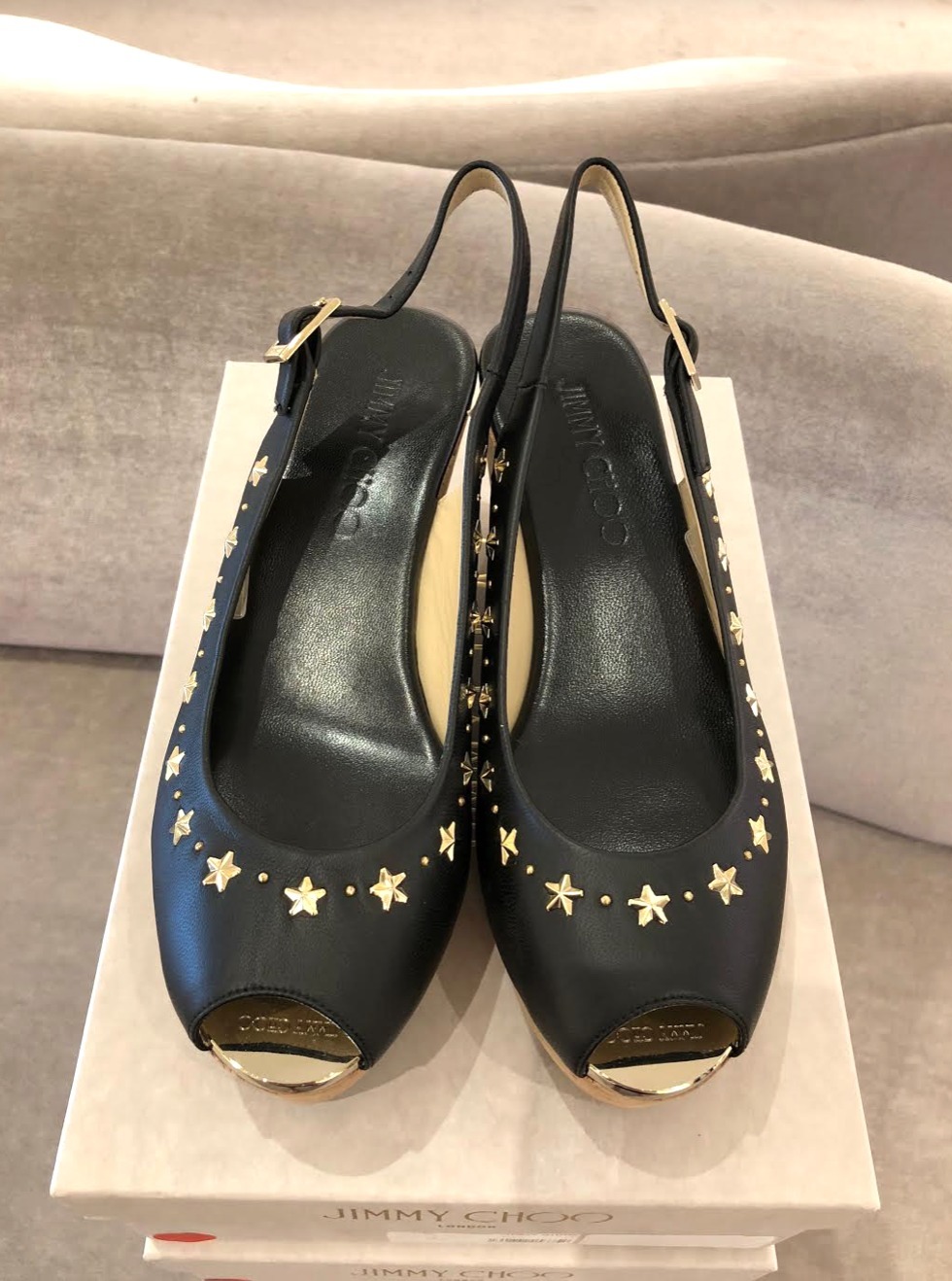 セール！JIMMY CHOO♡ PRAISEコルクウェッジサンダル