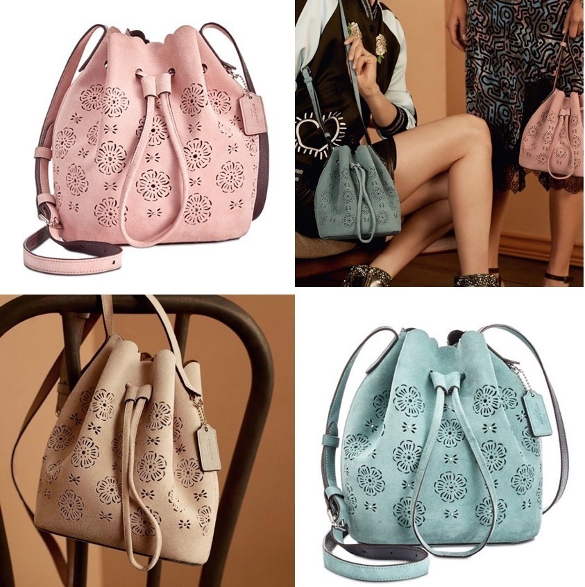 セールCoachフラワーカットスエード巾着型ミニショルダーバッグ ショルダーバッグ・ポシェット セールCoachフラワーカットスエード巾着型ミニショルダーバッグ ショルダーバッグ・ポシェット