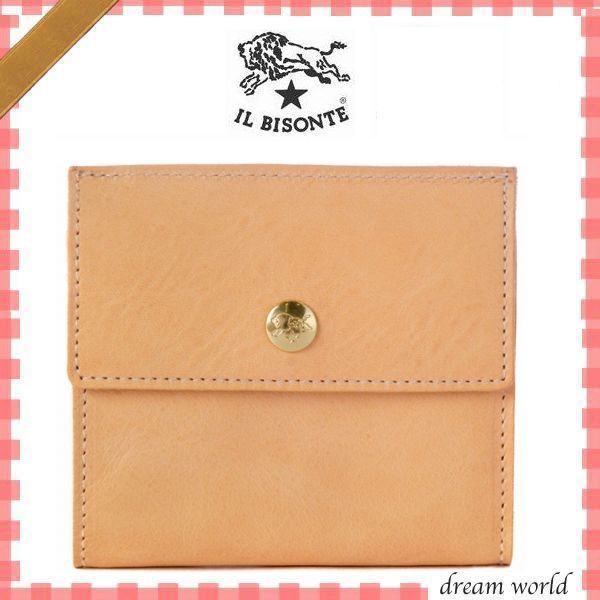 ★IL BISONTE★ ユニセックス 三つ折り財布 NATURALE ♪