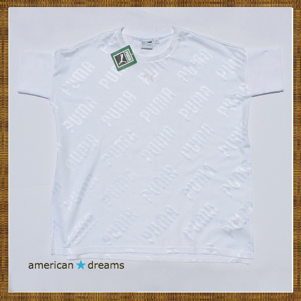 SALE！PUMA(プーマー) ロゴモチーフ サイドスリットTシャツ