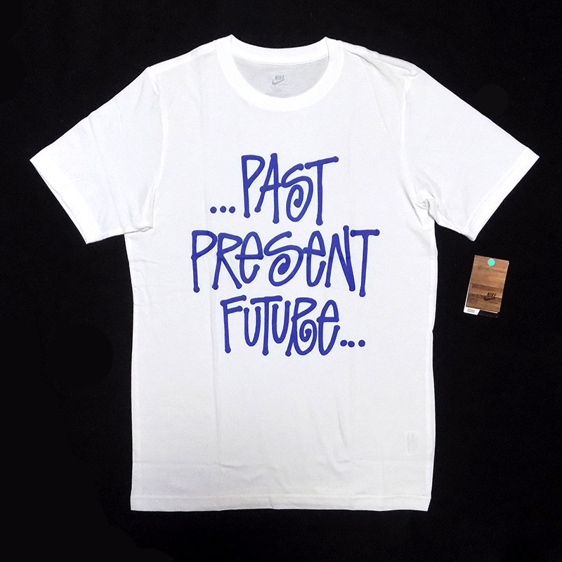 【NIKE】STUSSYコラボ PAST PRESENT TEE ホワイト M【0204】