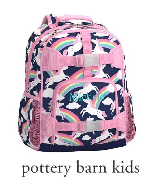 ＊US限定＊名入れOK Sサイズバックパック＊ユニコーン☆Navy＊