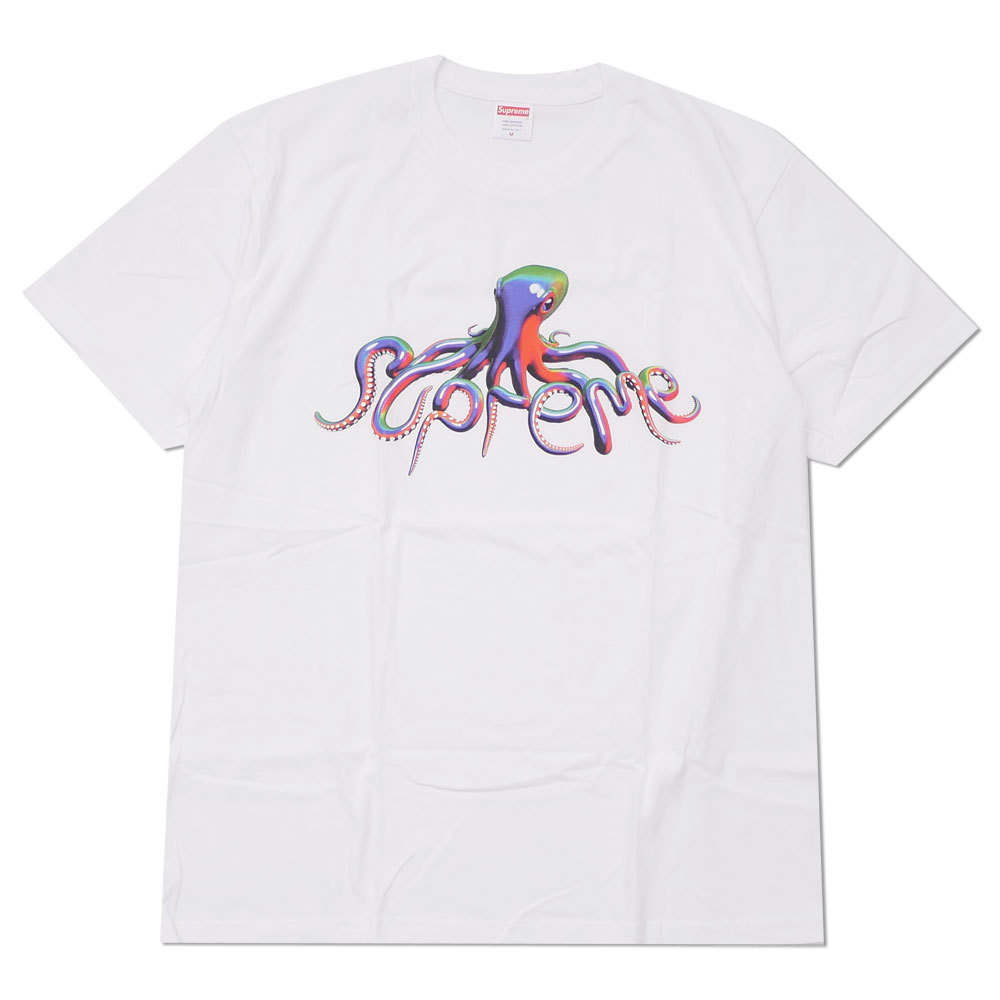 Supreme SS18 Tentacles Tee 白 (Supremeステッカー付き)
