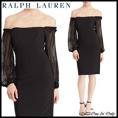 [新着]ラルフローレン オフショルダーレースミニドレス 黒/桃/白 オフショルダー Ralph Lauren(ラルフローレン) - 海外通販のBUYMA