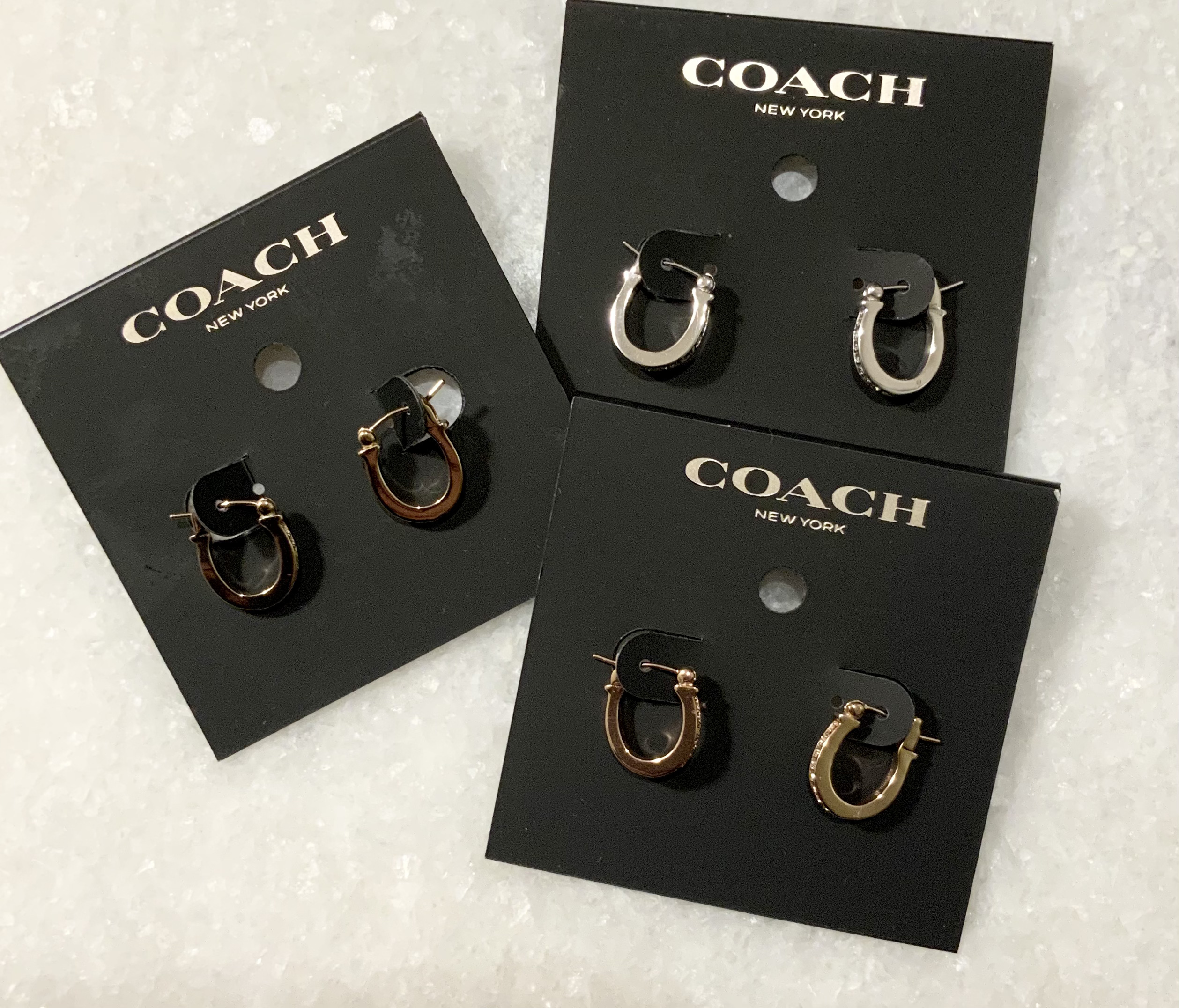 【国内発】特別価格！COACH レディース クリスタルピアス F54497