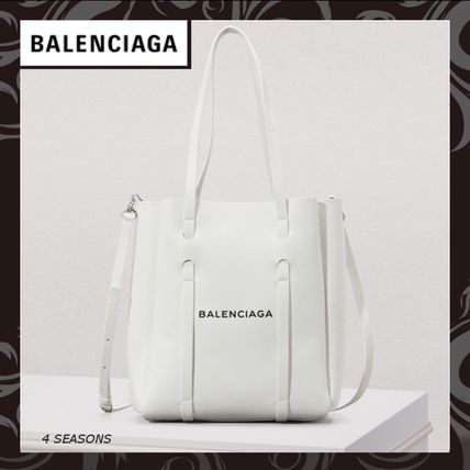 BALENCIAGA Totes Calfskin 2WAY Plain Crossbody Totes