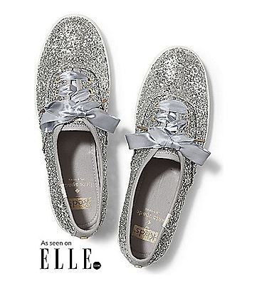 Keds×kate spadeケッズ＆ケイトスペード★シルバー グリッター