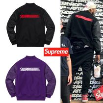 18AW Supreme Motion Logo Varsity Jacket - モーションロゴ