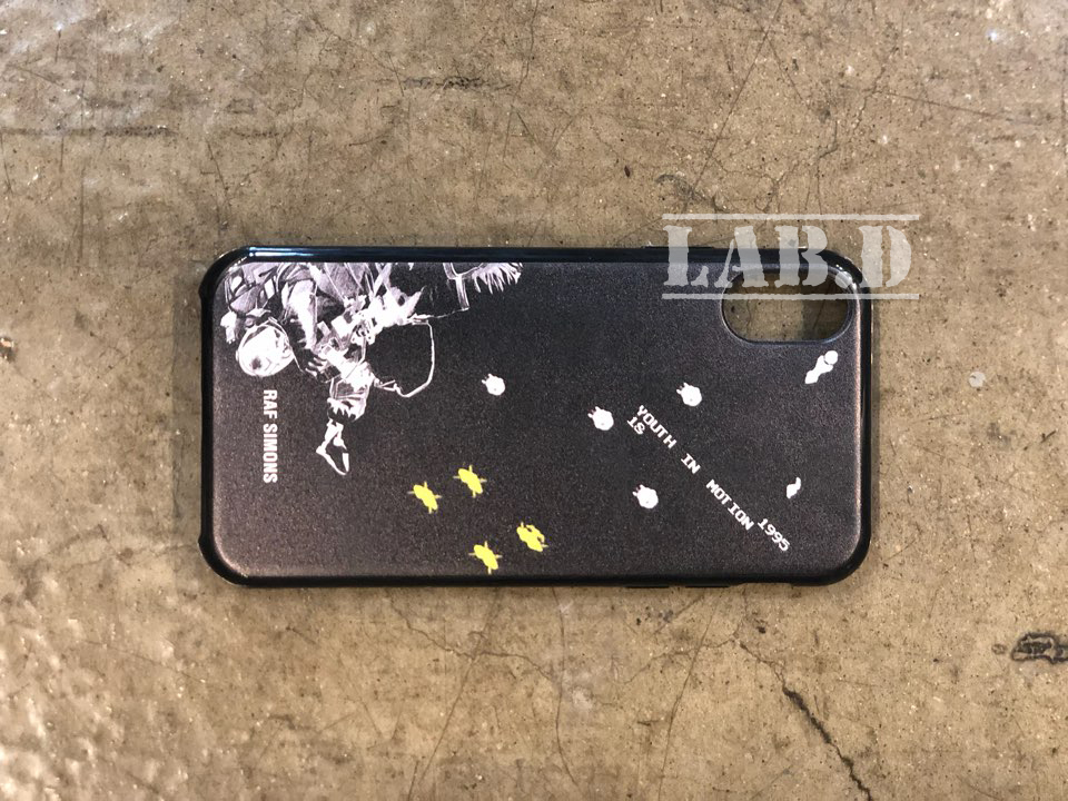 RAF SIMONS ★ iPhone X アイフォンX スマホケース 黒