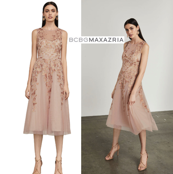 SALE☆BCBG MAXAZRIA アシメトリーレースカクテルワンピース