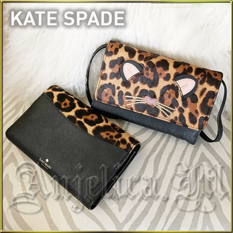 在庫有即発★KATE SPADE Leopard Summer Crossbody Bag WLRU5029