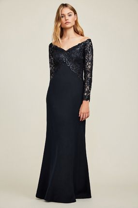 TADASHI SHOJI 黒 オフショルダー ワンピース＊