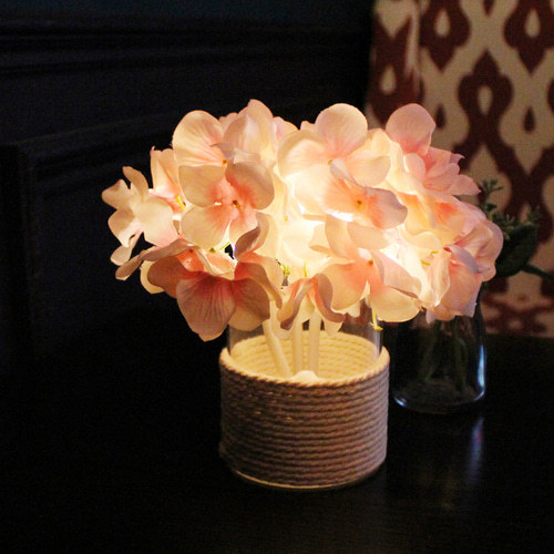VIA K★乾電池だからどこでもOK！Pink Hydrangea LED ピンク