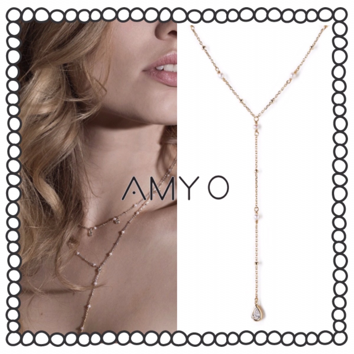 ☆BUYMAランキング急上昇中☆【AMY O】perla lariat ネックレス