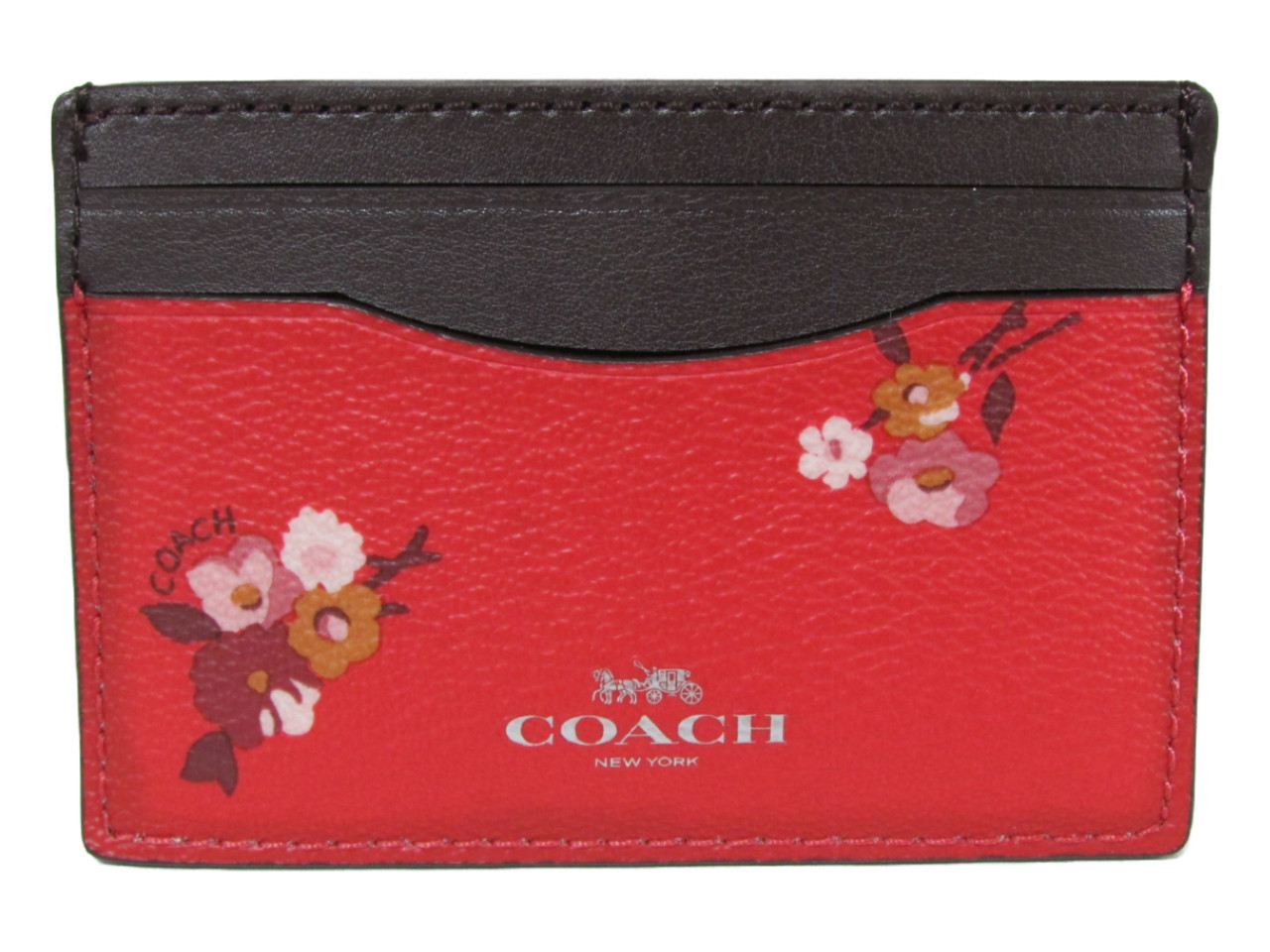 カードケース・名刺入れ COACH BABY BOUQUET FLAT CARD CASE F32006