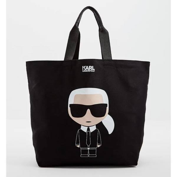 【関税込】■KARL LAGERFELD■アイコニック ロゴ トートバッグ