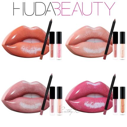 HUDA BEAUTY リップグロス・口紅 HUDA BEAUTY*セレブ愛用*リップ3本セット/CONTOUR & STROBE SET