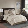 MADISON PARK ベッドカバー・布団カバー・寝具 Madison Park ジャガード掛け布団8点セット ダブル Odette(6)