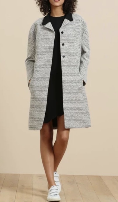 CARVEN ☆ オーバーサイズ バイカラーミディアムコート
