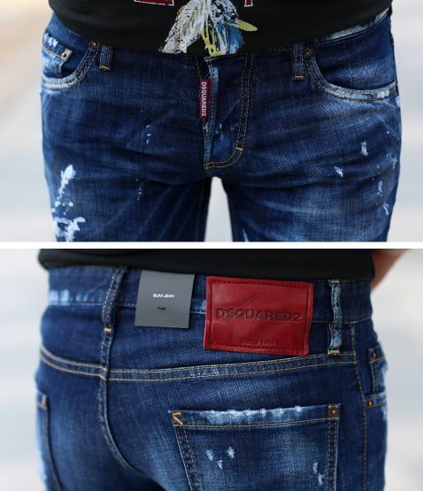 D SQUARED2 パンツ・ボトムスその他 (ディースクエアード) DSQUARED2 スリムジーンズ 74LB0258(7)