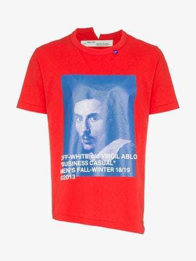 送料無料！OFF WHITE RED BERNINI S/S T-SHIRT